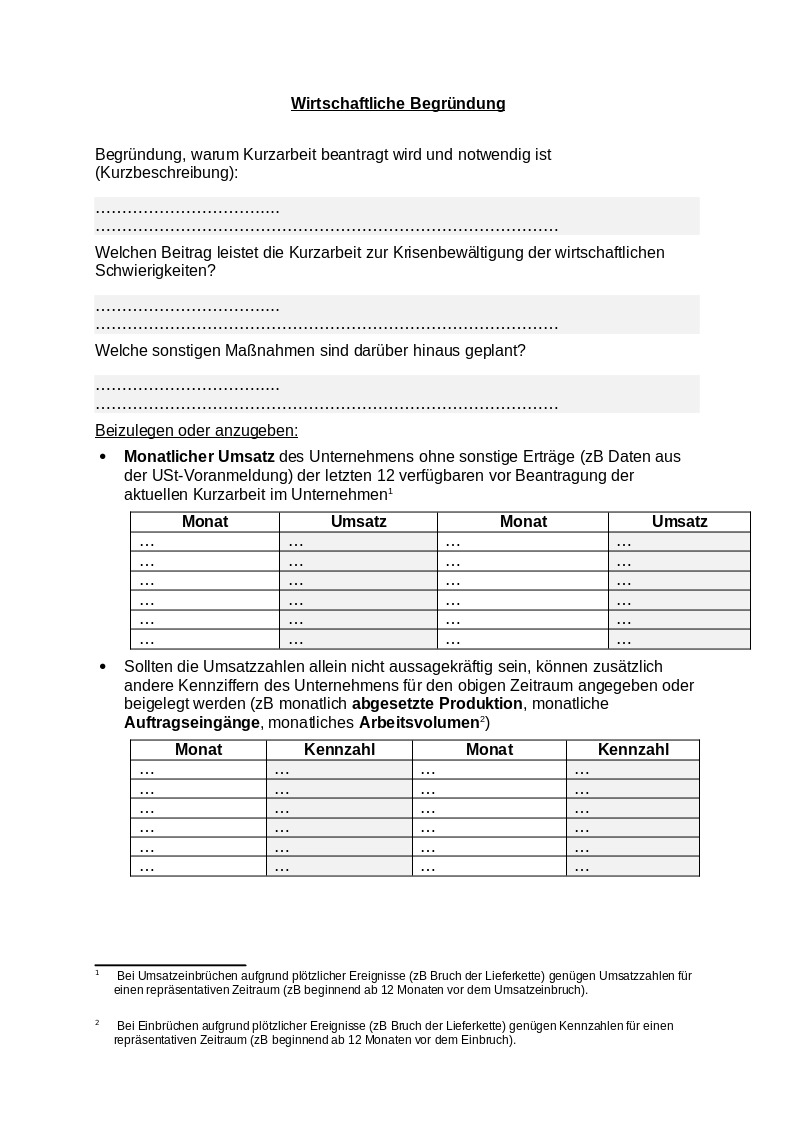 SPV Wirtschaftliche Begründung